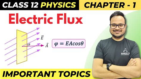 What Is Electric Flux Class 12 Physics Chapter 1 Important Topics Cbse Board Exam Youtube