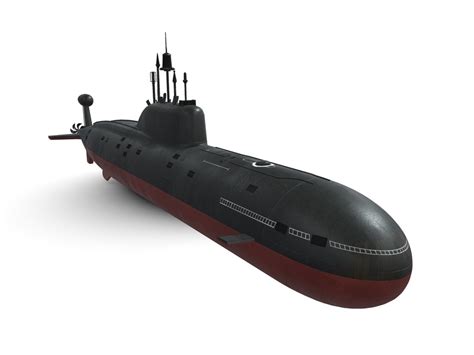 Nuclear Submarine Akula Class 3D model | CGTrader