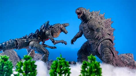 LEGENDARY GODZILLA Vs ZILLA An Epic Stop Motion Battle YouTube