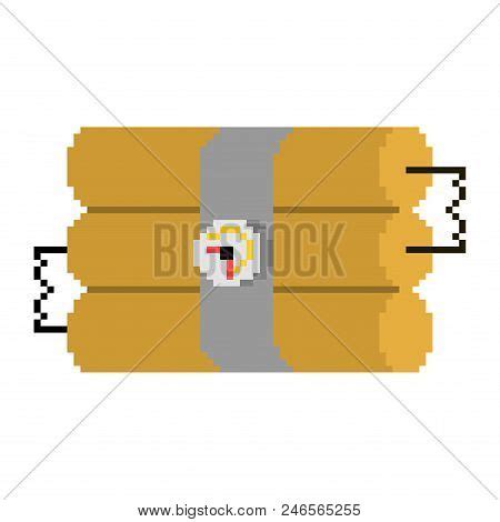 Dynamite Sticks Pixel Vector & Photo (Free Trial) | Bigstock