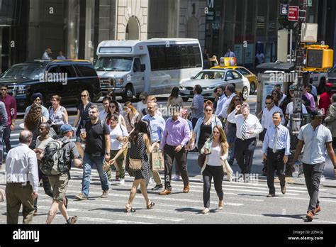 42nd Street 5th Nyc Crowd Diverse Hi Res Stock Photography And Images