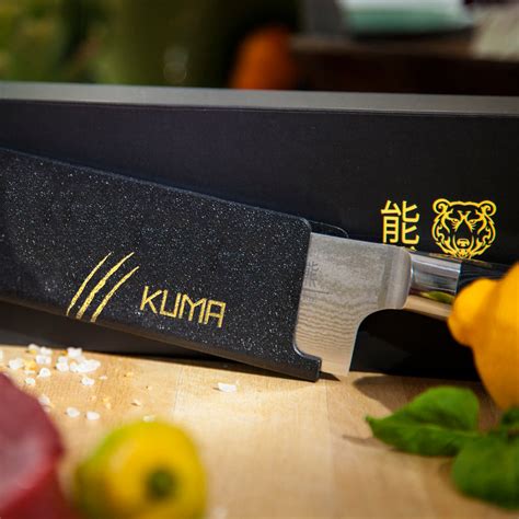 KUMA Japanese Damascus Chef Knife - 8” Premium Hardened AUS10 Steel – KUMA Knives