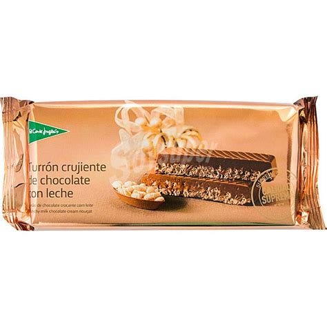 El Corte Inglés Turrón de chocolate crujiente Sin Gluten Calidad