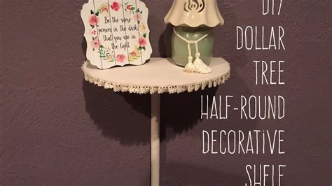 Diy Dollar Tree Half Round Decorative Shelf Dollar Tree Diy