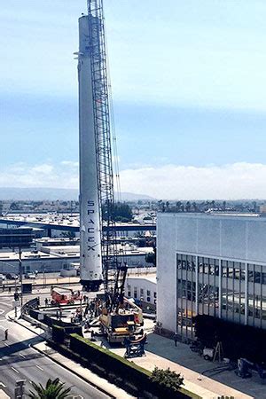 SpaceX Lands Historic Recovered Falcon 9 Rocket Stage On Display