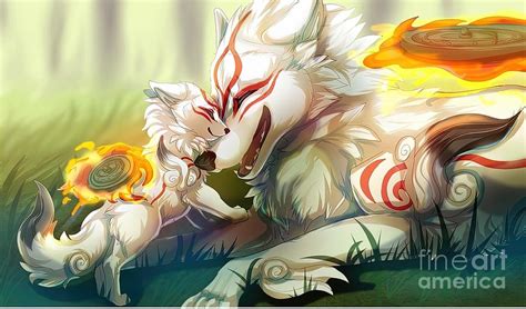 Okami Amaterasu And Chibiterasu