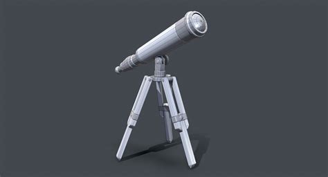 Ready Antique Telescope Model - TurboSquid 1449813