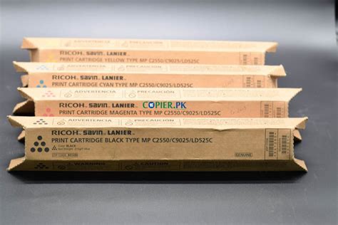 Ricoh Aficio Mp C2550 Genuine Toner Cartridge Set Copierpk