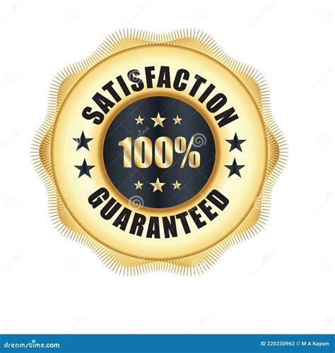 Satisfaction Guarantee Badge, Trust Badge Design, Guarantee Badge