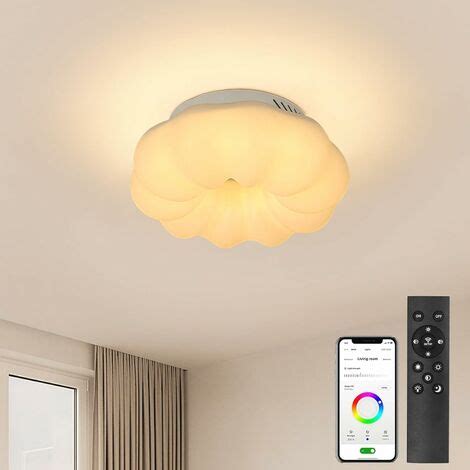 Plafonnier Led Dimmable W Luminaire De Plafond Cr Atif En Forme De