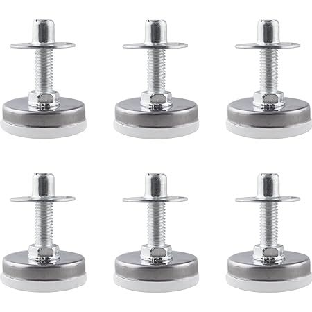 Maxmoral Pcs Adjustable Leg Levelers Furniture Leveling Feet M Thread