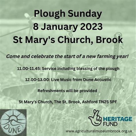 Plough Sunday 8th January 2023 - Brook Rural Museum