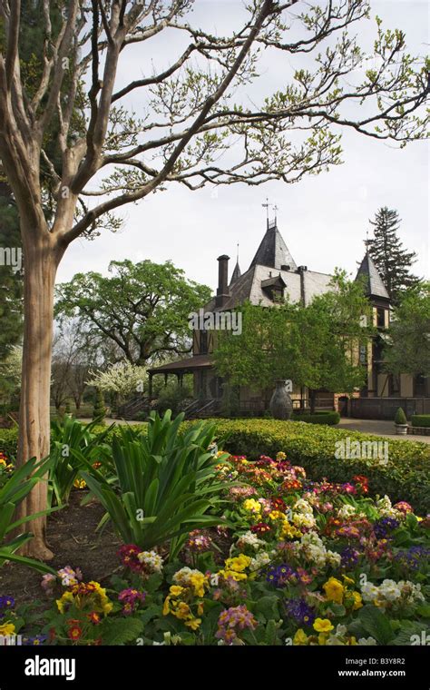 USA, California, Napa Valley. Beringer Vineyards headquarters Stock Photo - Alamy