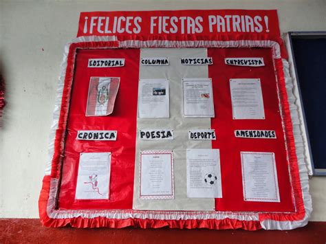 Nuestros Peri Dicos Murales Y Paneles Fiestas Patrias