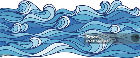 gelombang laut ilustrasi stok  gambar  ombak air