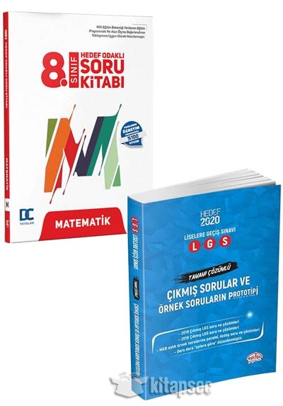 Lgs Çıkmış Sorular Ve Örnek Sorular Ve Matematik Soru Kitabı Seti