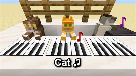 I Made Cats Play 🎶 C418 Cat In Minecraft Youtube