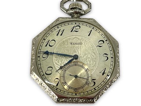 Lot Elgin Art Deco Pocket Watch