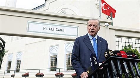 Başkan Erdoğan cuma namazını Hz Ali Camisi nde kıldı