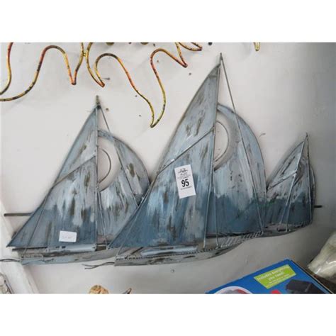 Metal Sailboat Wall Art