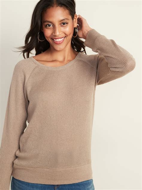 Plush Rib Knit Long Sleeve Tee For Women Old Navy Tees For Women