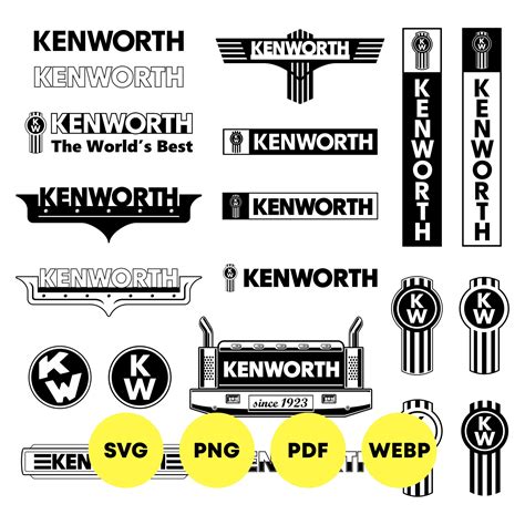 Kenworth Svg 20 Emblem Logo Svg Png Pdf Webp Kenworth Sign Svg