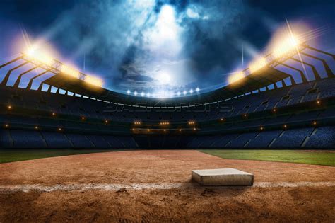 Digital Backdrop Photography Baseball Softball Night And Etsy