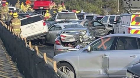 Virginia Highway Shut Down After Massive 69 Car Pile Up Fox News Video