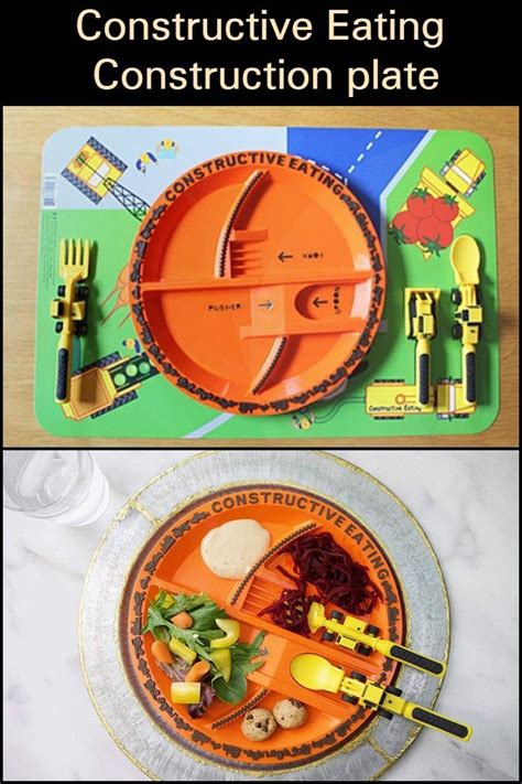 Get Your Work Crew To Eat With The Construction Plate Kids Flatware