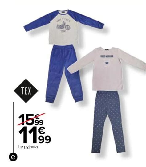 Promo Pyjama Fille Ou Garcon Chez Carrefour