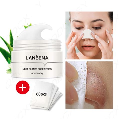 Lanbena Blackhead Remover Nose Plant Pore Strip Acne Treatment White