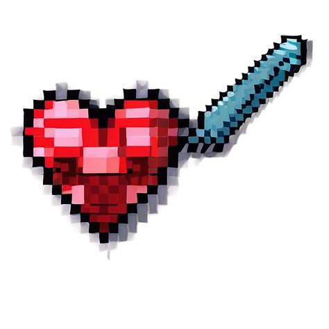 Download Minecraft Valentine Heart Png 06122024