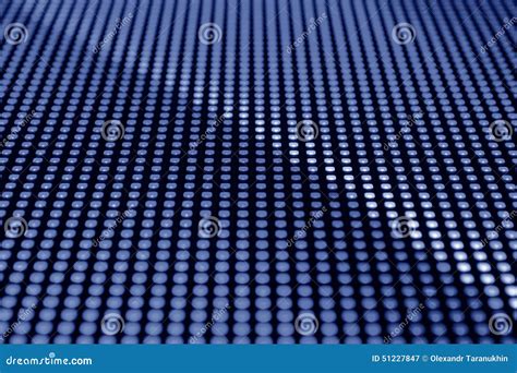 Blue LED screen stock image. Image of pattern, emitting - 51227847