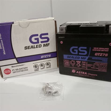 Jual Accu Aki Motor Gs Maintenance Free Gtz S Kering Shopee Indonesia