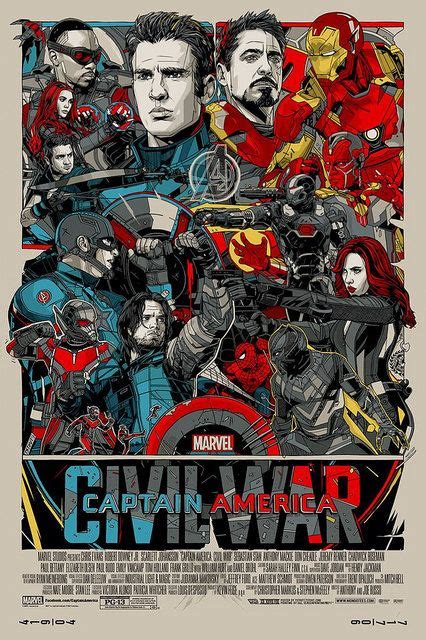 超人氣藝術家新作公開！《美國隊長3：英雄內戰》藝術海報 By Tyler Stout Captain America Civil War