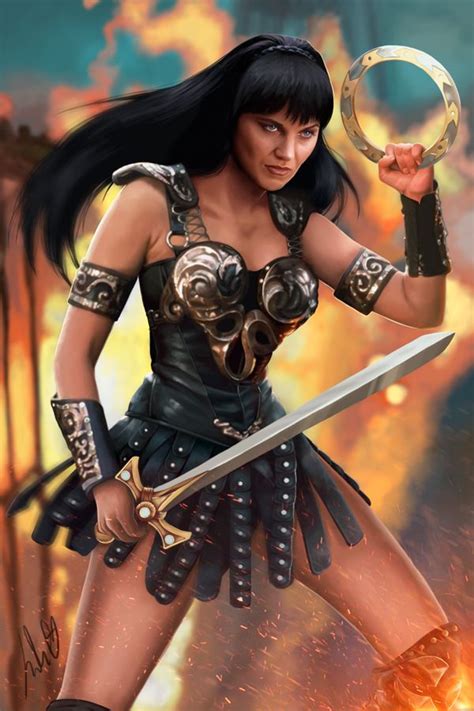 Xena The Warrior Princess By JulietGarciaArt On DeviantArt Xena A