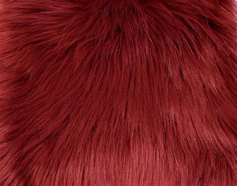 Dark Red Luxury Shag Faux Fur | Howl Fabric