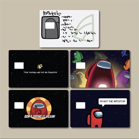 Jual Skin Card Stiker Kartu Flash Debit Card Vinyl Among Us Sticker