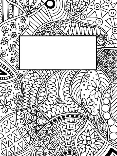 Science Binder Cover Coloring Page