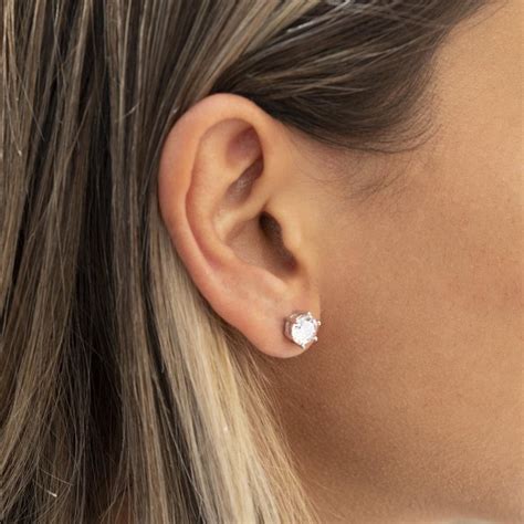 Cubic Zirconia Stud Earrings