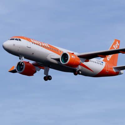 EasyJet Airbus A320 - 3D Model by ALPHA3DST