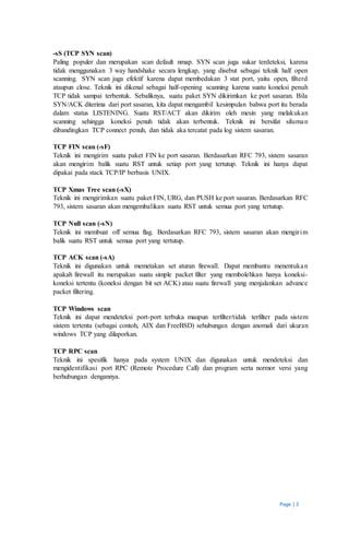 Network Scanning Network Probing PDF