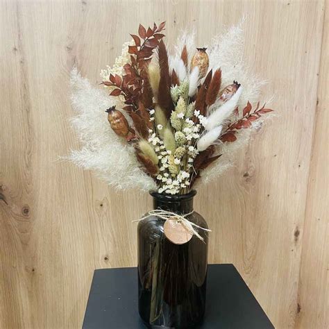 Vaas Met Droogbloemen Earth Bloemen Marquebreuck