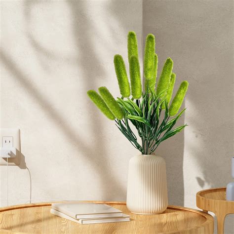 Generic 5 Head Flocking Hair Simulation Dog Tail Grass Home Garden