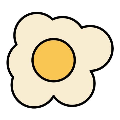 Premium Vector Fried Egg Flat Illustration