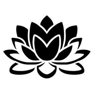 LOTUS SVG Lotus Flower CRICUT Namaste Cut Files Yoga Silhouette Mandala ...