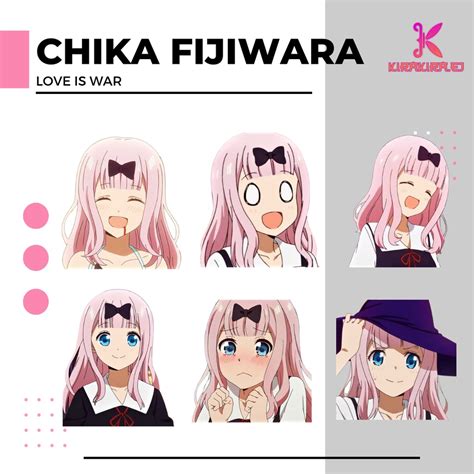 Sticker Chika Fujiwara Sticker Love Is War Water Proof Vinyl Anime