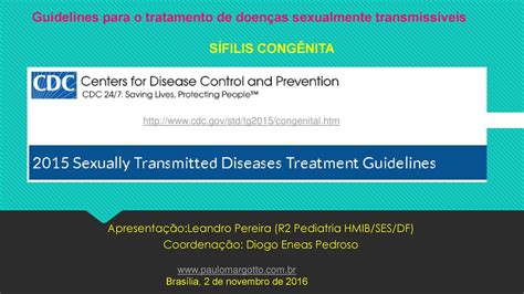 Guidelines Para O Tratamento De Doenças Sexualmente Transmissíveis