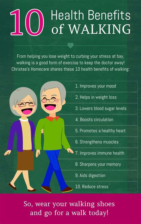 10 Health Benefits of Walking #walking | Benefits of walking, Home health agency, Home health care