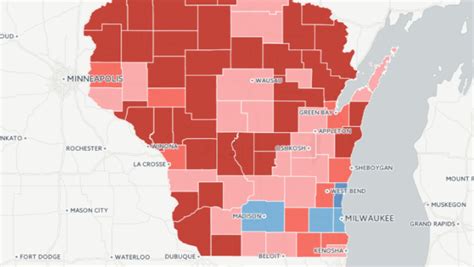 Map: Where Wisconsin moved right